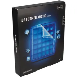 LURCH 240755 Ice Former Arctic Würfel 3cm blau Eiswürfelform für 30 Eiswürfel mit Deckel blau