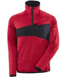 Fleecepullover "ACCELERATE" - L - verkehrsrot/schwarz