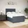 vidaXL Boxspringbett 140 x 200 cm Dunkelgrau