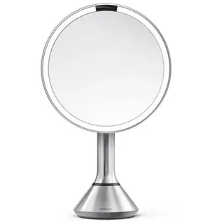 simplehuman Sensor-Spiegel mit Touch-Control-Helligkeit und doppelter Lichtfunktion, gebürstet