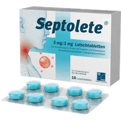 Septolete mit Eukalyptus-Geschmack 3mg/1mg Lut.-T. 16 St