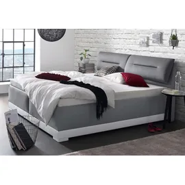 MAINTAL Polsterbett MAINTAL, grau (anthrazit, hellgrau), B:152cm L:212cm, Ausf. 2-5 Matratzenbezug aus 100% Polyester, Betten, Polsterbett, mit verstellbaren Kopfteil-Elementen