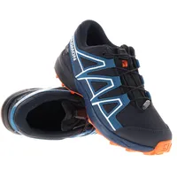 Salomon Speedcross WP Kinder Dark Navy / Dark Blue / Red Orange 38