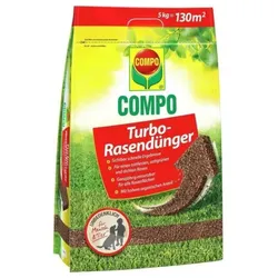 COMPO Turbo-Rasendünger, für Streuwagen geeignet, Für 130 m2, 5 kg, 28596