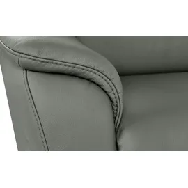 HIMOLLA Eckcouch Leder 275 cm 2-Sitzer Grau