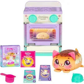 cookeez makery Lil’ Bakez – Backofen-Spielset „Kuschelige Kreationen“: Mische die Zutaten und backe eine tierische Plüsch-Überraschung mit köstlichem Duft – 6 duftende Kuschelfreunde zum Sammeln
