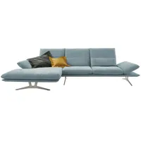 KOINOR Ecksofa aus Flachgewebe Francis ¦ blau ¦ Maße (cm): B: 314 H: 93 T: 159