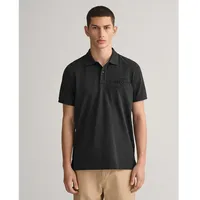 GANT Reg Tonal Shield Rugger Kurzarm-poloshirt Black XL