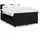 vidaXL Boxspringbett mit Matratze Schwarz 140x200 cm Samt