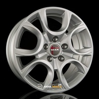 Mak Torino 6x15 ET39 - LK5/98 ML58.1 Alufelge silber