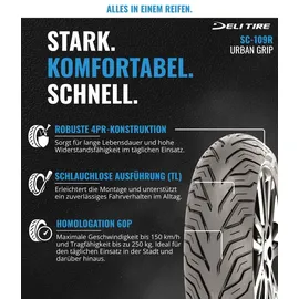Deli Tire Urban Grip REAR 120/80-16 60P TL