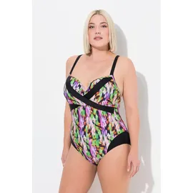 Ulla Popken Badeanzug Damen Schwarz 46