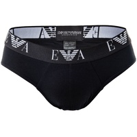 Emporio Armani Herren Slips Vorteilspack - Briefs, Unterwäsche, Stretch Cotton schwarz M