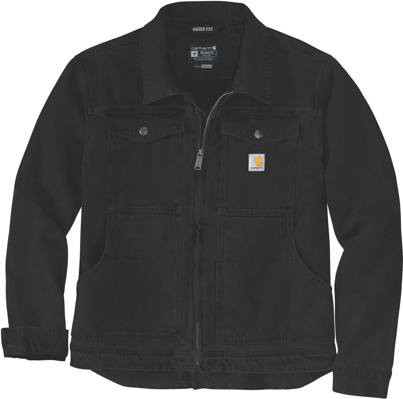 Carhartt Duck Relaxed-Fit, Textiljacke - Schwarz - M