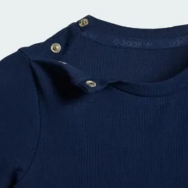 adidas KURZÄRMLIGER GERIPPTER ONESIE, REGULAR - Night Indigo - 92