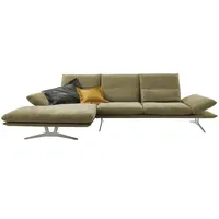 KOINOR Ecksofa aus Flachgewebe Francis ¦ grün ¦ Maße (cm): B: 314 H: 93 T: 159