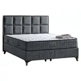 aea Polsterbett 180 x 200 cm Grau