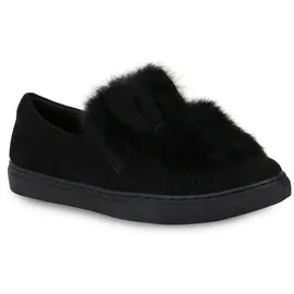Stiefelparadies Damen Slip Ons in Schwarz, Gr.38