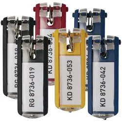 DURABLE Schlüsselanhänger Key Clip farbig sortiert Kunststoff ( 3000291864 )