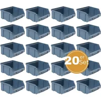 GarPet Stapelboxen Schraubenbox Lagerboxen Stapelboxen Werkstatt Sichtlagerboxen klein groß
