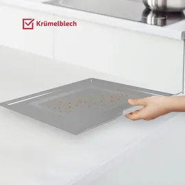 ICQN Minibackofen 20L, Pizza-Backofen, Ober-/Unterhitze mit Umluft-Funktion, 5 Grill-Funktion, 90 Min. Timer, 1500 W, Mini Oven, 80°-240°C, Backblech/Grill/Krümelblech und Blechhalter, Schwarz