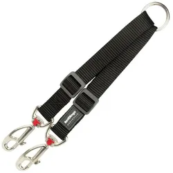 2 Hundeleinen-Koppler Red Dingo 2 x 25-34 cm Schwarz