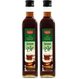 DIAMOND Sesamöl, aus 100% gerösteten Sesamsamen, ein kulinarischer Genuss mit nussigem Aroma - 1 x 500 ml (Packung mit 2)