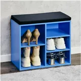 KESPER Schuhschrank mit Sitzkissen 0 x 0 x 0 cm blau
