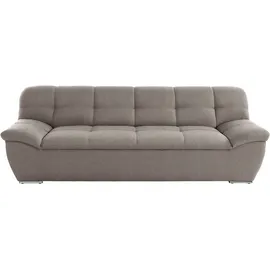 DOMO collection 3-Sitzer DOMO COLLECTION "Lagoa, moderne Sitzheftung, bequem und komfortabel", braun (schlamm), B:232cm H:76cm T:96cm, Sofas, frei im Raum stellbar, in großer Farbauswahl