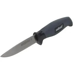 wolfcraft Outdoormesser mit gerader Klinge und Köcher, 4085000