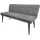 Hti-Living Polsterbank Mesilla Grau 140 x 40 x 48 cm