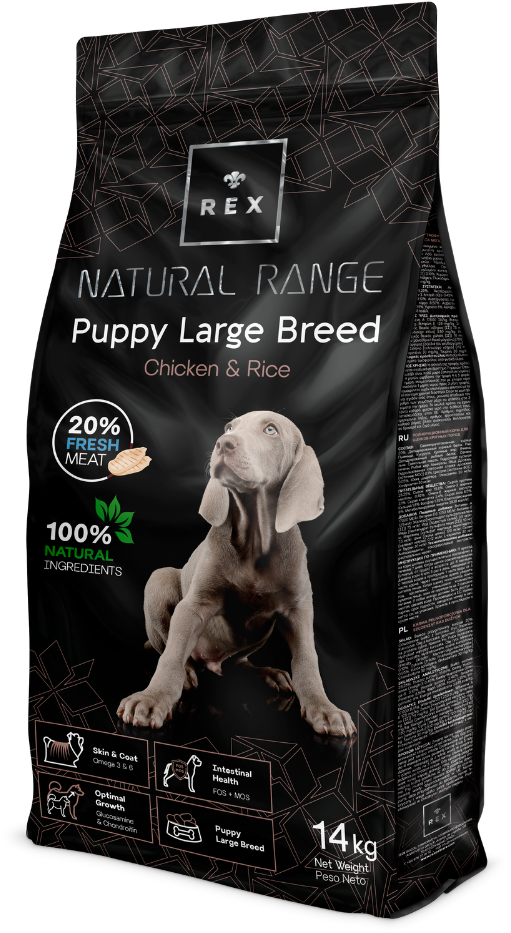 Rex Natural Range Puppy Large Breed Chicken & Rice 2x14kg -3% billiger (Rabatt für Stammkunden 3%)