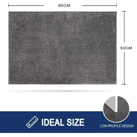 FCSDETAIL Schmutzfangmatte 50x80cm waschbar rutschfest