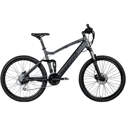 E-Bike ZÜNDAPP "XFS" Gr. 48, schwarz, E-Bikes, 48cm, 27,5 Zoll (69,85cm), Pedelec, Elektrofahrrad für Damen u. Herren, MTB