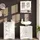 Vicco Bianco Badschrank 55 x 81 cm Weiß MDF/Metall/Massivholz