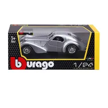 BBURAGO 18-22092 - Modellauto Bugatti Atlantic silber 1:24