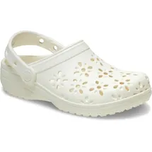 Crocs Classic Floral Cut Out Clog Beige 37
