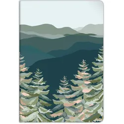 Clairefontaine 10x La Vie en Vosges, Notizheft mit Fadenbindung A4 21x29,7 cm, 48 Blatt liniert mit Rand, sortiert - 83491C
