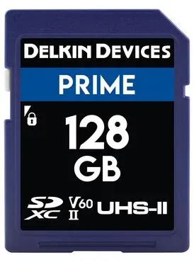 Delkin PRIME UHS-II (V60) SD Memory Card 128 GB