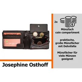 Josephine Osthoff Handtaschen-Manufaktur Josephine Osthoff Geldbörse Herren Portemonnaie schwarz/silber