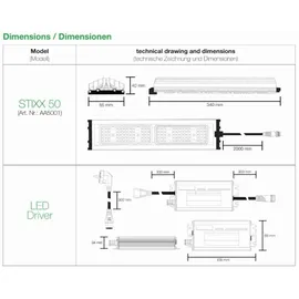 SANlight STIXX 50 LED Pflanzenlampe 54 Watt
