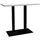 58 aufm Kessel Bistrotisch Efthimia 120 x 70 x 75 cm Schwarz matt/Weiß matt