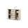 Stella Trading Kommode 109 x 86 x 35 cm Eiche Sonoma / Braun