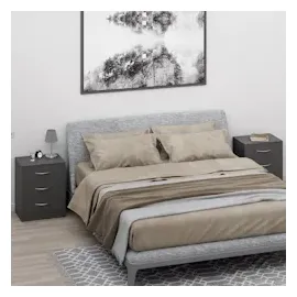 CASARIA Nachttisch Eloise Anthrazit 54x39x28cm mit LED