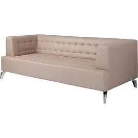xl moebel gmbh Büroeinrichtung Sofa Couch 2 Sitzer Arbeitszimmer Polstersofa Kunstleder Möbel - Beige