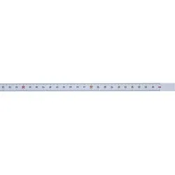 Maßband, selbstklebend 1000 x13mm, vertikal, weiß, Nullpunkt unten