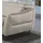 Egoitaliano "Dafne, elegantes Designsofa mit hohem Sitzkomfort", wahlw. mit elektrischer Relaxfunktion, Kopfteile manuell verstellbar grau