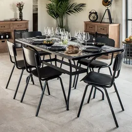 Atmosphera - Rechteckiger Esstisch Kipos aus Mosaiksteinen créateur d'intérieur