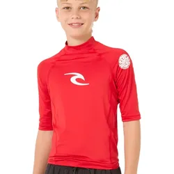RIP CURL BOYS BRAND WAVE SS Lycra 2025 red - 16