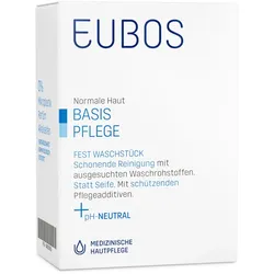 EUBOS Seifenstück blau unparfümiert 125 g Seife